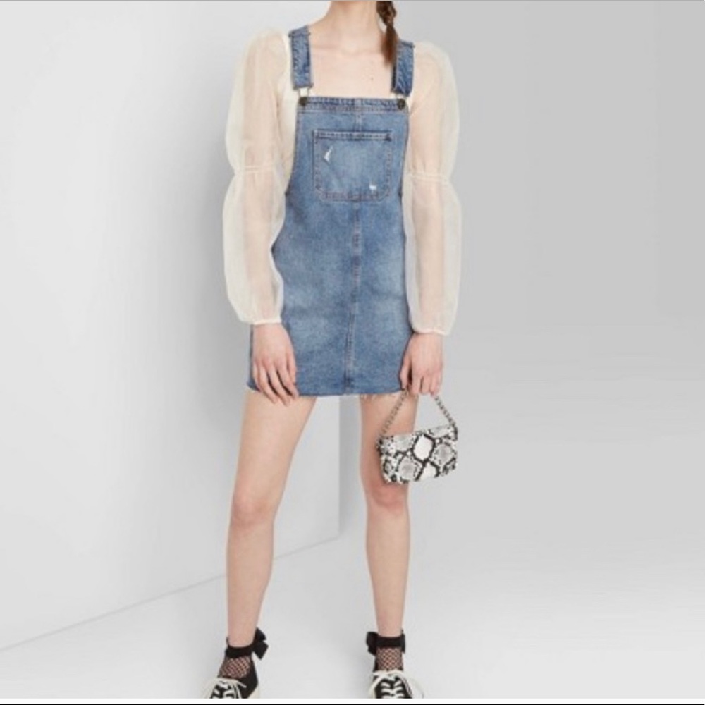 Like new denim overall dress